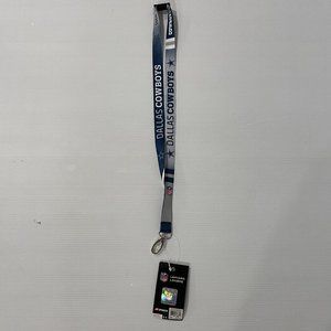 🏈3/$15🏈 Dallas Cowboys JF Sports NFL Breakaway Lanyard 17" - NEW